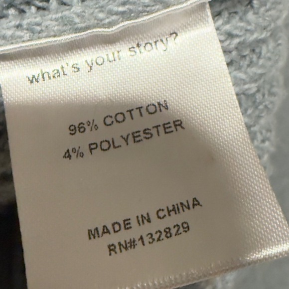 Weekend Stories Clara Pullover Turquoise V-Neck Sweater Women's XL Revolve - Picture 8 of 10